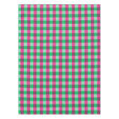 Pink Green Gingham Check Design Tafelkleed (Voorkant)