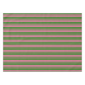 Pink Green Stylish Stripes Pattern Design  Tafelkleed (Voorkant (Horizontaal))