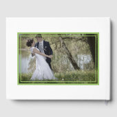 Pink & Green Waterverf Floral Wedding Gastenboek (Achterkant)