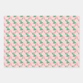 Pink Green Wrapping Paper Gift Wrap (Voorkant 3)
