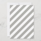 Pink Grey Peony invitations de mariage (Dos)