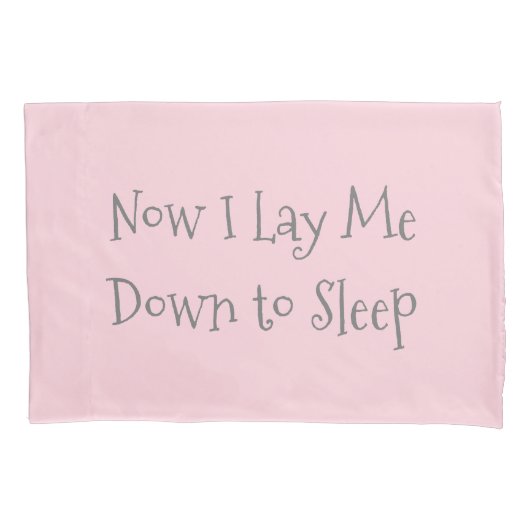 Pink Grey Pillowcase voor kinderen Kussensloop (Voorkant)