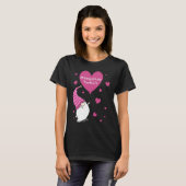Pink Grome Heart Sleep Study Tech Life Balloon Val T-shirt (Voorkant volledig)