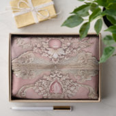 Pink Grunge Antique Frame Decoupage Tissuepapier (Geschenk)