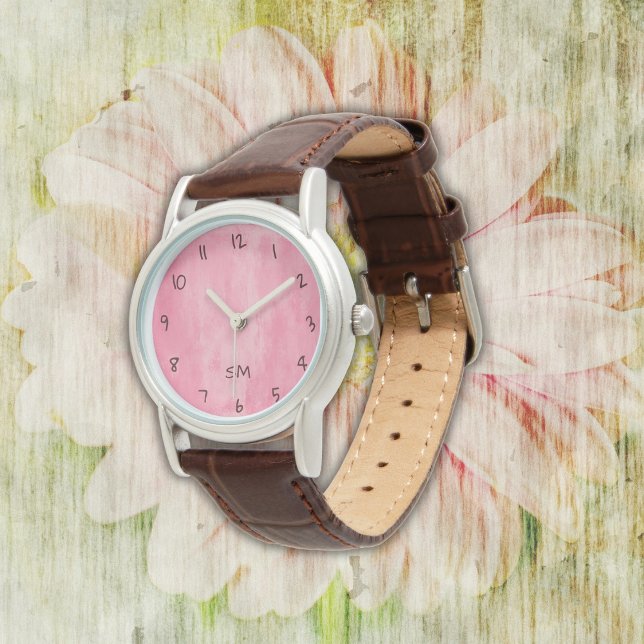 Pink Grunge Watch Horloge (Creator heeft geüpload)