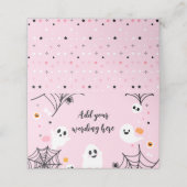 Pink Halloween Ghost Food Tents (Buitenkant ongevouwen)