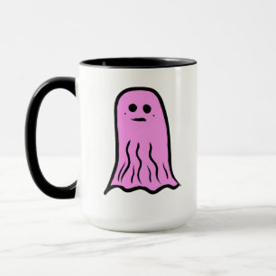 Pink Halloween Ghost Mok