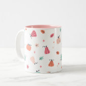 Pink Halloween mignon Citrouille café Mug (Devant gauche)