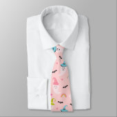Pink Halloween Necktie Fun Halloween Stropdas (Gebonden)