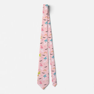 Pink Halloween Necktie Fun Halloween Stropdas