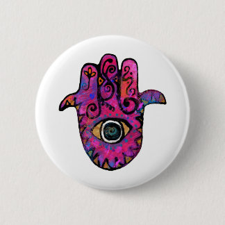 **PINK HAMSA** RONDE BUTTON 5,7 CM