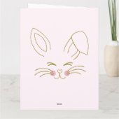 Pink Happy 1st Easter Egg Godgirl Carte de nom (Dos)