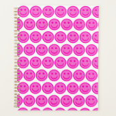 Pink Happy Face Planner (Devant)