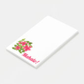 Pink Hawaiian Hibiscus Mahalo Post-it® Notes (Schuin)