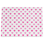 Pink Heart Breast Cancer Awareness Pattern Groot Cadeauzakje (Voorkant)