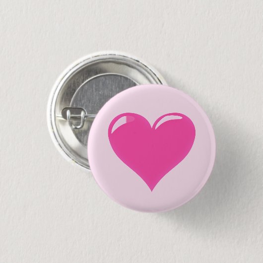 Pink Heart Button (Voorkant /achterkant)