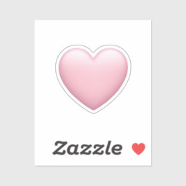 Pink Heart Emoji - Zachte en liefdevolle symbolisc Sticker