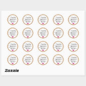 Pink Heart Faith Hope Love Sticker (Feuille)