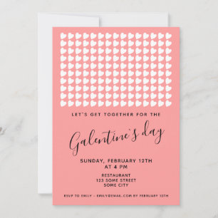 Pink Heart Friends Galentine Day Kaart