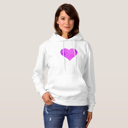 PINK HEART HOODIE (Voorkant volledig)