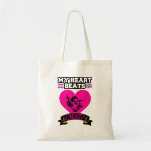 Pink Heart Idol Singing KPop Music Love Design Tote Bag
