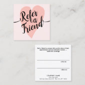 Pink Heart manuscrit Script Calligraphie Référence (Devant / Derrière)