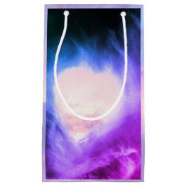 PINK HEART MET CLOUDS Gift Bag Klein Cadeauzakje