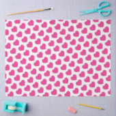 Pink Heart Modern Sweet Love Notes Fun Tissuepapier (Craft)