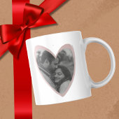 Pink Heart Mok Gift - Aangepaste foto en bericht