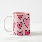 Pink Heart Overflow Mug | Pink (Gauche)