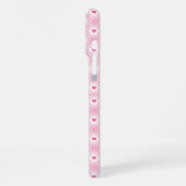 Pink Heart Plaid iPhone Hoesje (Linkerkant)