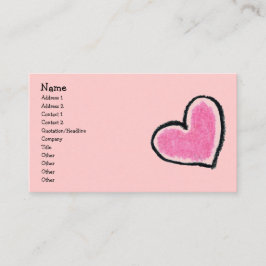 PINK HEART-profielkaart Visitekaartje