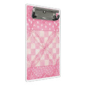 PINK HEART QUILT Mini Clipboard Mini Klembord (Schuin)