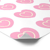 Pink Heart Scrapbook ou Poster Arrière - plan Text (Coin)