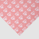Pink Heart Shape Chocolate Box Pattern Tissuepapier (Detail)