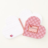 Pink Heart Shaped Notitieboek (Binnen)