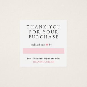 Pink Heart Thank