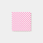 Pink Heart Valentine's Day Gift, Heart Pattern Post-it® Notes (Voorkant)