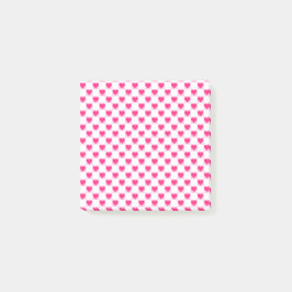 Pink Heart Valentine's Day Gift, Heart Pattern Post-it® Notes