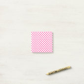 Pink Heart Valentine's Day Gift, Heart Pattern Post-it® Notes (Op bureau)