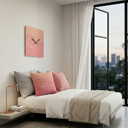 Pink Hearts Home Pillow Kussen