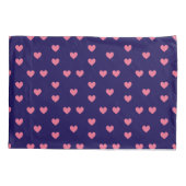 Pink Hearts Ornamental Minimalist Modern Pattern. Kussensloop (Achterkant)