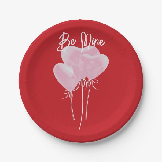 Pink Hearts  Papieren Bordje (Voorkant)