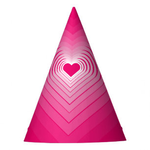 Pink Hearts Party Pet Feesthoedjes