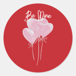 Pink Hearts  Ronde Sticker