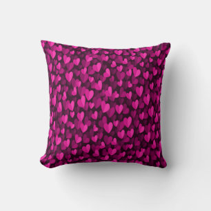 Pink Hearts Seamless Pattern Sierkussen