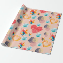 Pink Hearts Style Cadeaupapier