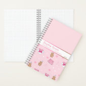 Pink Hearts & Teddy Bears Kogal Notebook Notitieboek (Binnen)