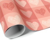 Pink Hearts voor jou Cadeaupapier (Rol Hoek)