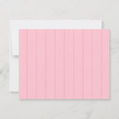 Pink Herringbone Motif Merci Cartes de notes (Dos)